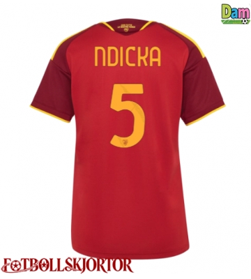 AS Roma Evan Ndicka #5 Hemmatröja Dam 2026-27 Kortärmad
